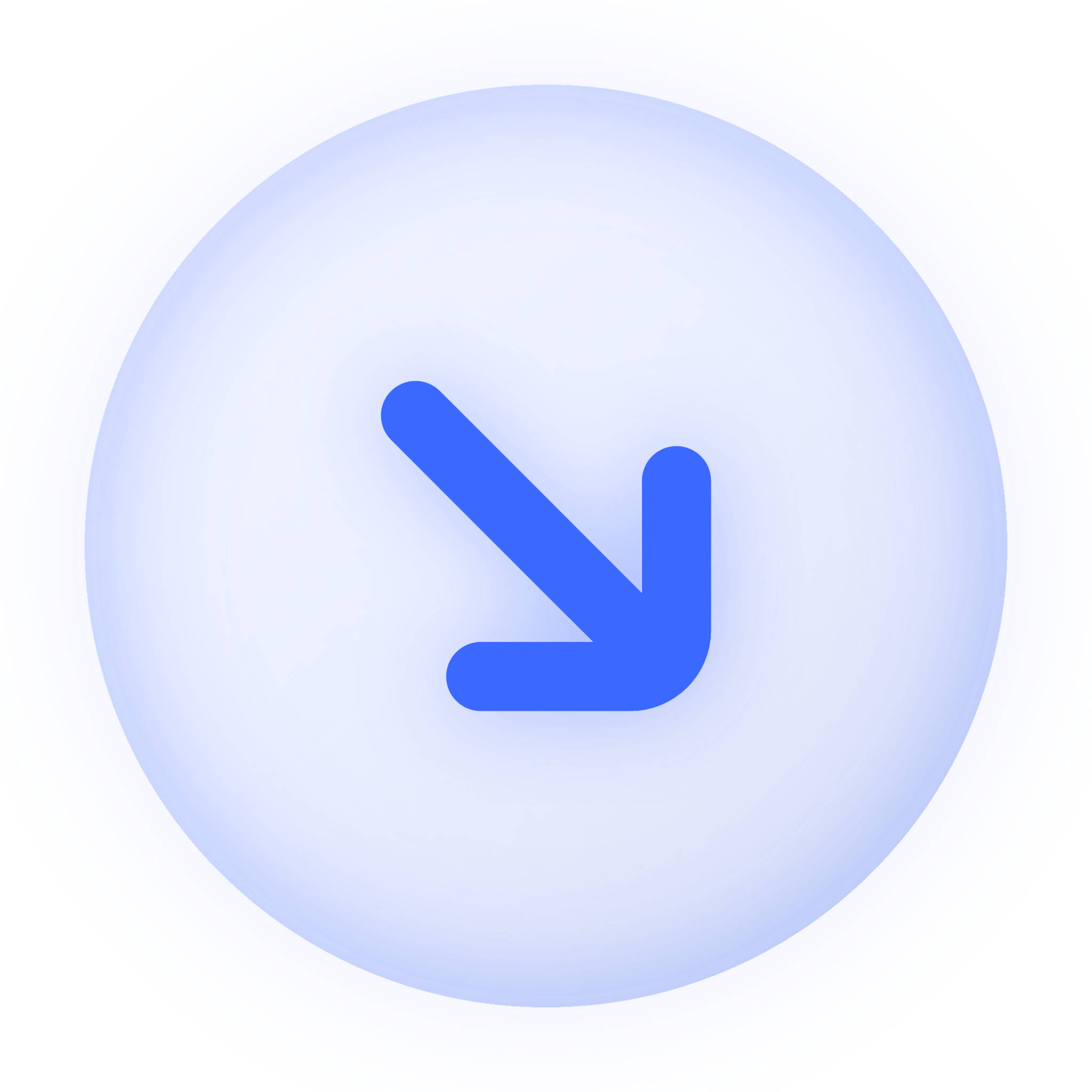 down right circle icon