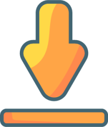 download arrow orange illustration