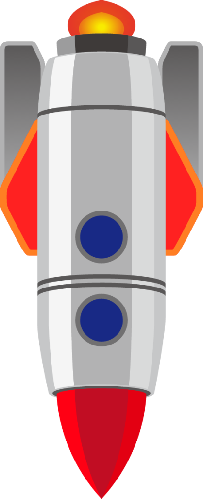 downwards rocket emoji