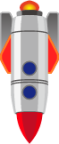 downwards rocket emoji