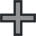 draw cross icon
