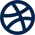 dribbble line logo icon