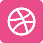 dribbble rounded icon