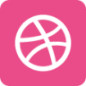 dribbble rounded icon