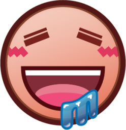 drooling face (plain) emoji