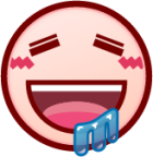 drooling face (white) emoji
