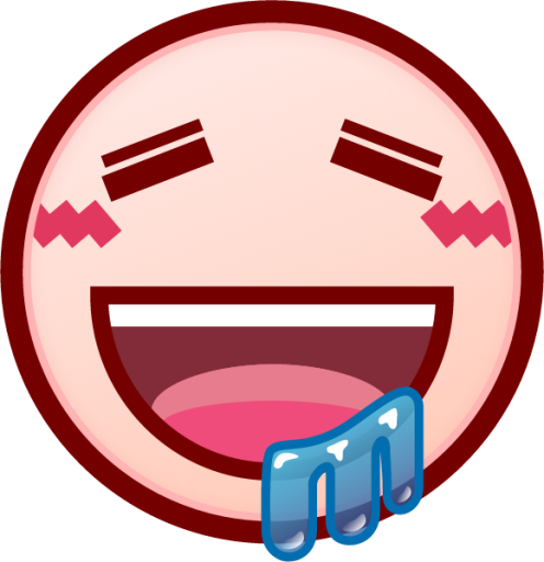 drooling face (white) emoji