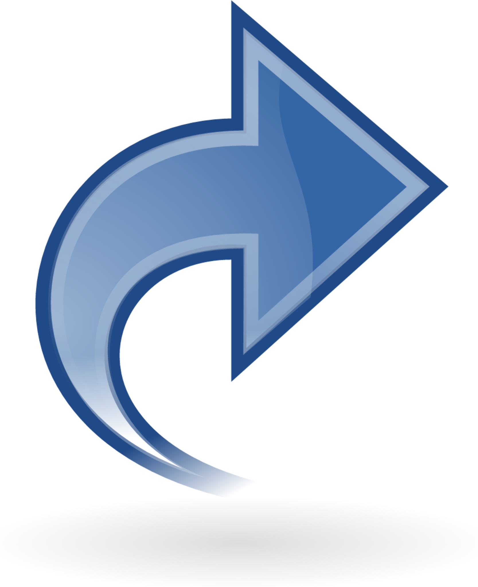 dynamic blue right icon