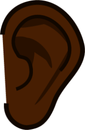 ear (black) emoji