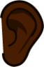 ear (black) emoji