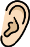 ear: light skin tone emoji