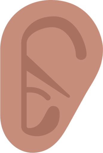ear medium emoji