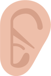 ear medium light emoji