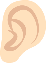 ear tone 1 emoji