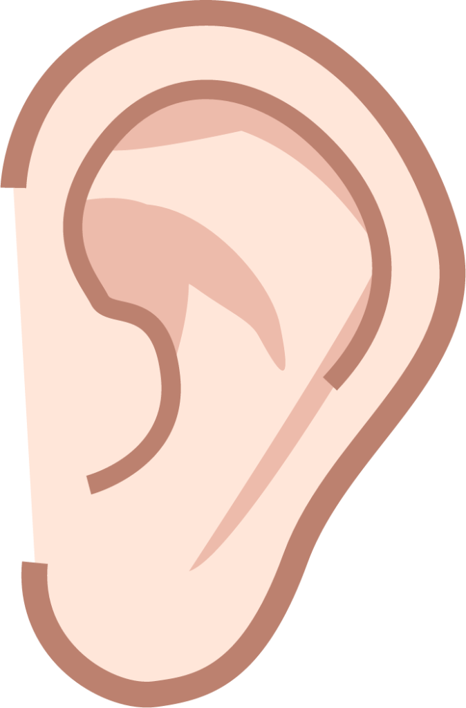 ear (white) emoji
