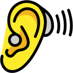 ear with hearing aid emoji