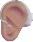 ear with hearing aid medium emoji