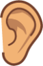 ear (yellow) emoji