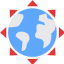 earth arrows icon
