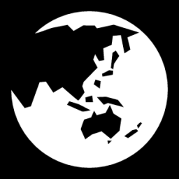 earth asia oceania icon