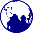 earth asia outline icon