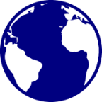 earth atlantic outline icon