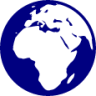 earth euro africa outline icon