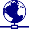earth net outline icon