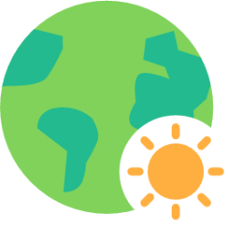 earth sun icon