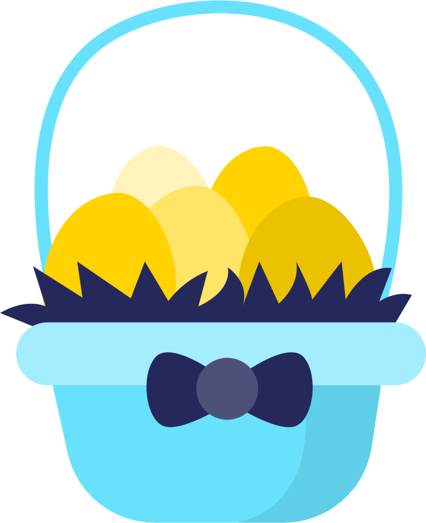 Easter basket illustration