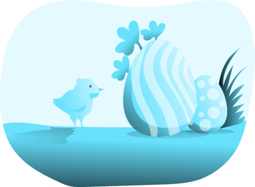 Easter eggs illustration