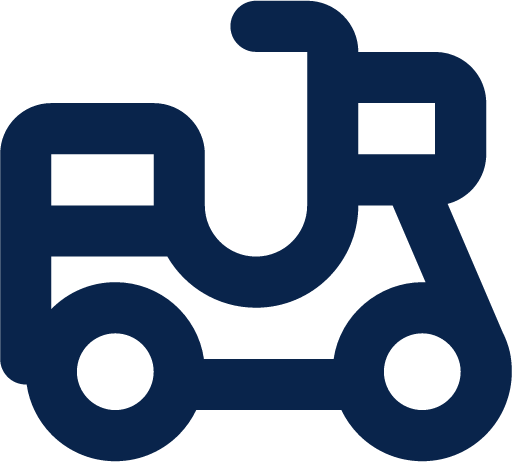 ebike line transport icon