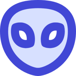 ecology science alien extraterristerial life form space universe head icon