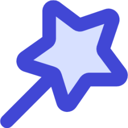 edit magic wand design magic star supplies tool wand icon