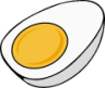 egg hard boiled icon