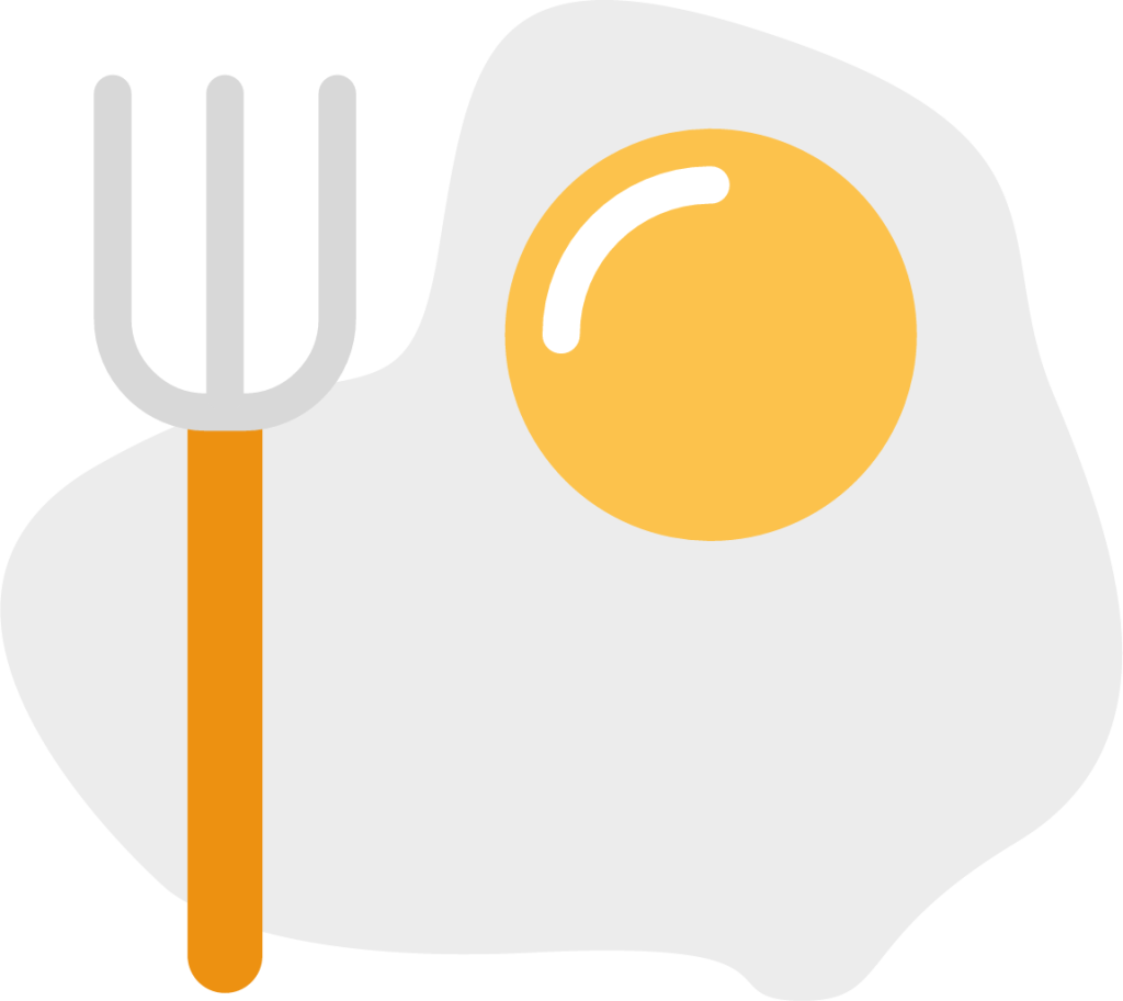 eggs breakfast fork icon