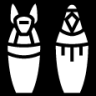 egyptian urns icon
