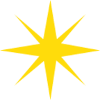 eight pointed black star emoji
