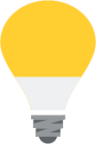 electric light bulb emoji