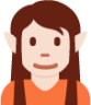 elf: light skin tone emoji