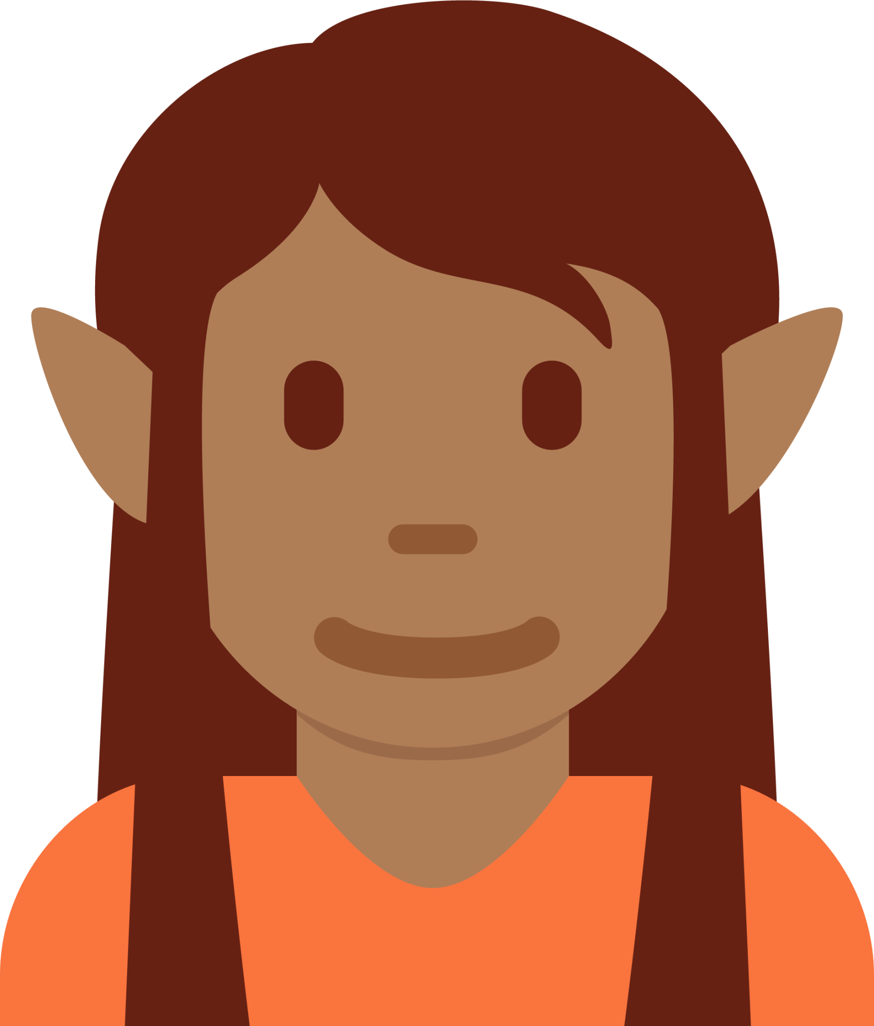 elf: medium-dark skin tone emoji