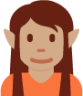 elf: medium skin tone emoji