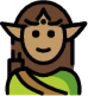 elf: medium skin tone emoji