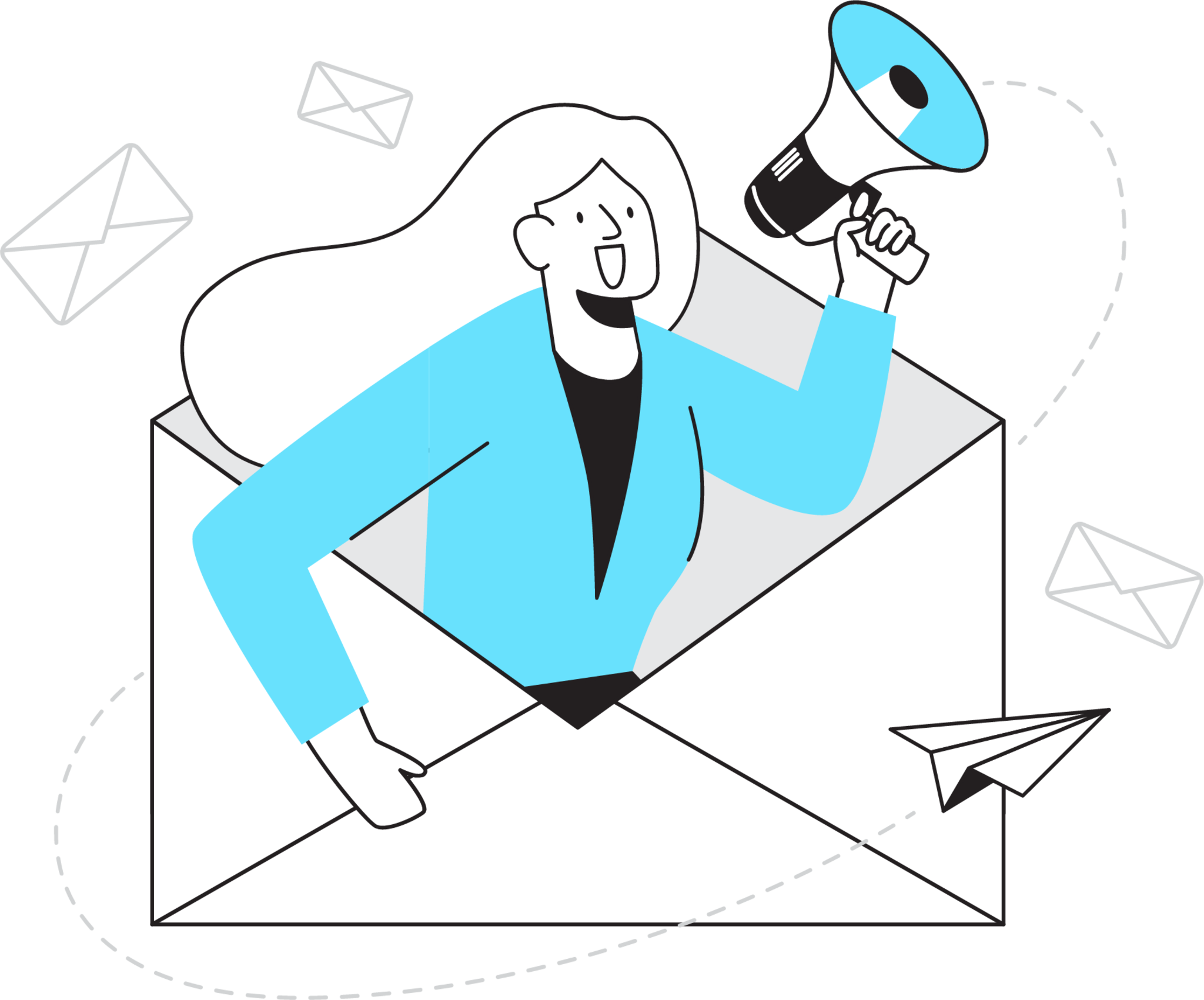 Email campaign illustration