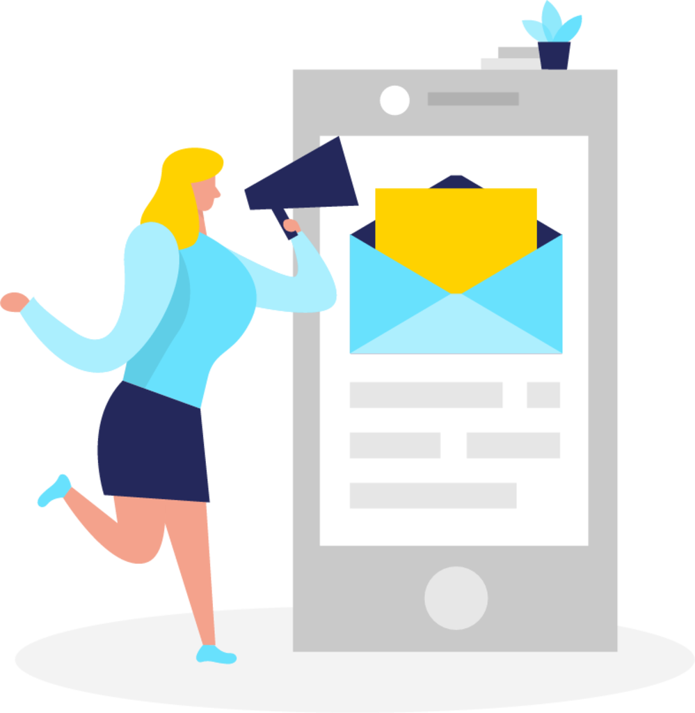 Email campaign illustration