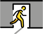 emergency exit door emoji