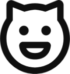 emoji cat laugh icon