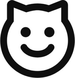 emoji cat smile icon