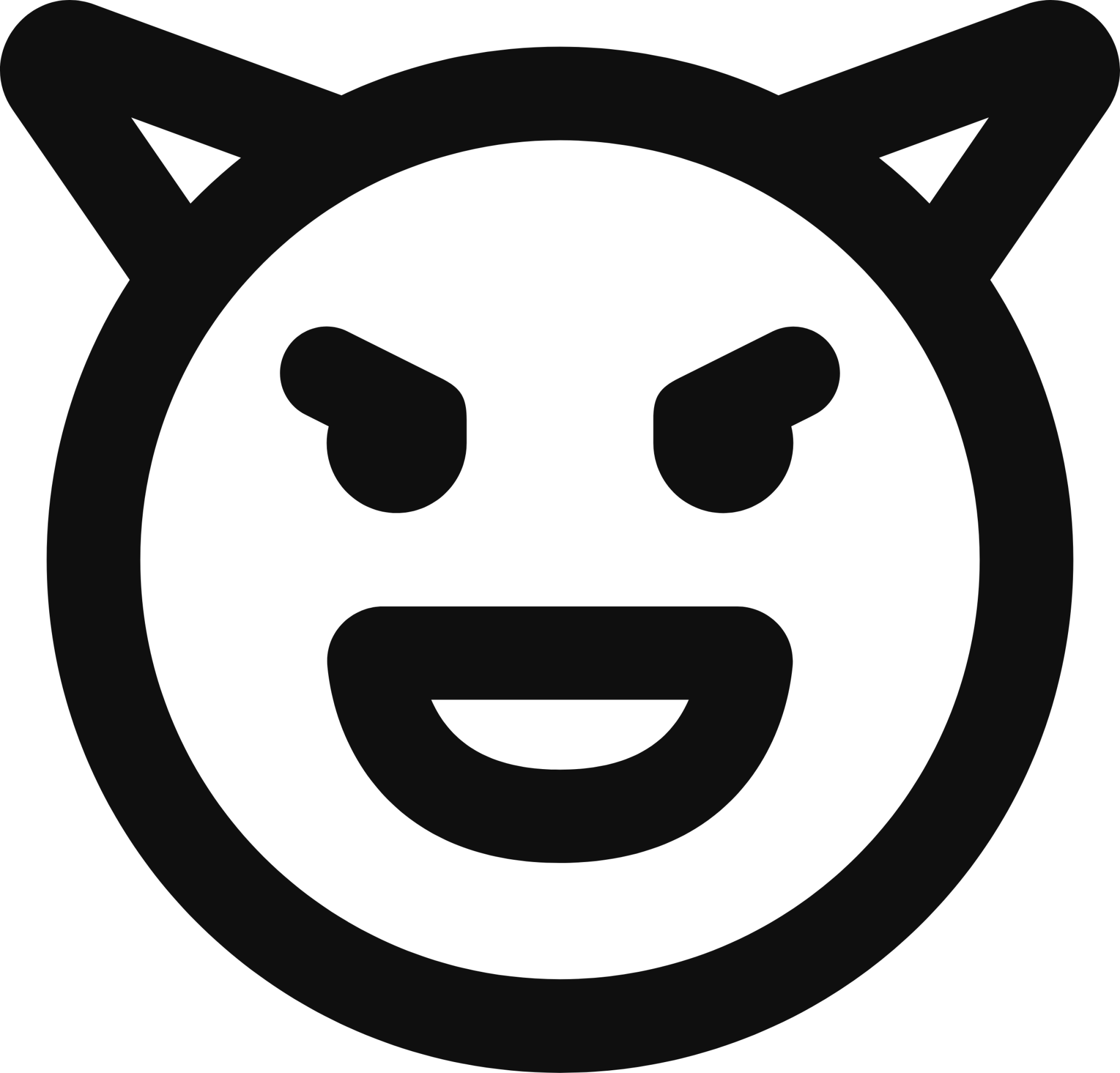 emoji devil laugh icon