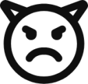 emoji devil sad icon